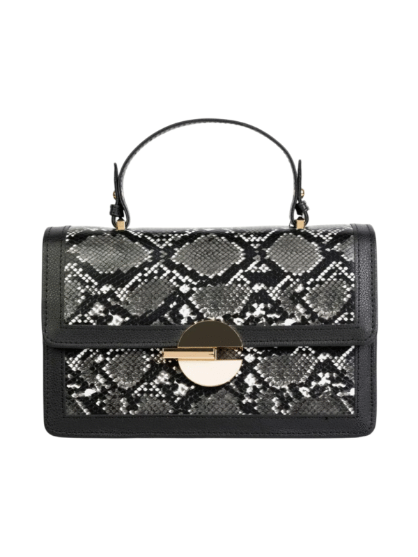 Snakeskin Handle Bag