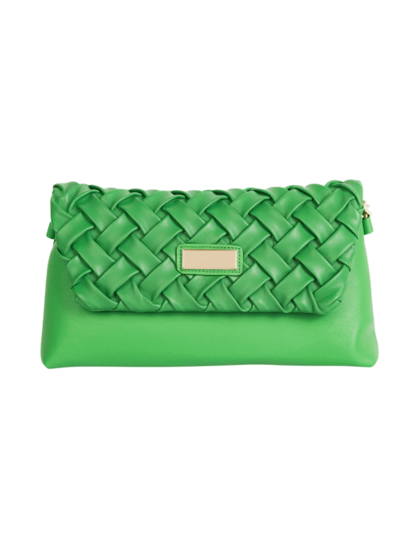 Criss Cross Flap Handbag